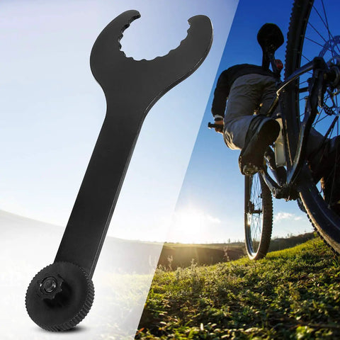 Bottom Bracket Wrench For Hollowtech II External Cup BB Removal And Crank Tool with scenic outdoor background