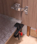 Cabinet Door Installation Positioner Jig Aluminum Alloy Third Hand For Hassle Free Cabinet Door Hanging With Built In Screw Clamp