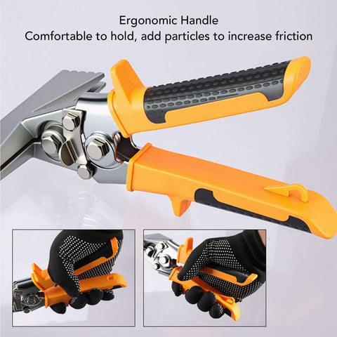Close-up of 6 Inch Hand Bending Pliers With Straight Jaw Metal Bender and Non Slip Ergonomic Handle