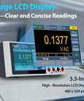 Ultra Slim Digital Multimeter With AC And DC Voltage And Current Measurement Up To 1000V And 10A with 3.5-inch LCD display