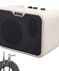 Dope Portable 10W Bass Amp Combo With Dual Channel Mini Bass Amplifier For Indoor Practice Includes Ten Foot Guitar Cable