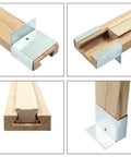 Built Like a Tank Heavy Duty Wooden Drawer Slides Six Piece Pro Grade Hardware Kit for Dead Smooth Cabinet Glide No Sweat Custom Cutting American DIY Fixers, close-up of metal and wood components.