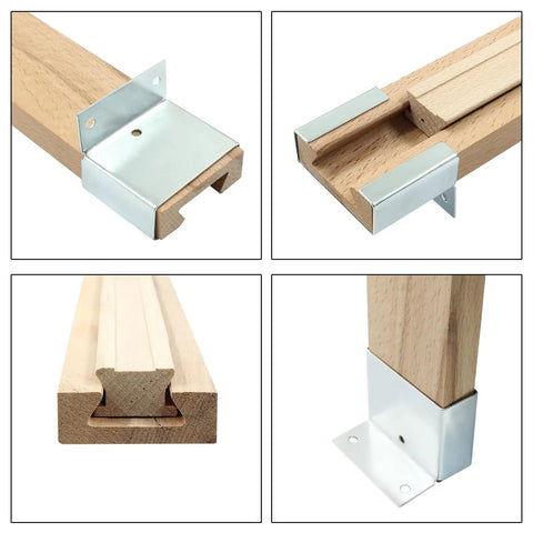 Built Like a Tank Heavy Duty Wooden Drawer Slides Six Piece Pro Grade Hardware Kit for Dead Smooth Cabinet Glide No Sweat Custom Cutting American DIY Fixers, close-up of metal and wood components.