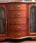 Antique Brass Mini Drawer Pulls Set Of 10 For Jewelry Boxes And Small Cabinets Arch Shape Hardware 1.69 X 0.43 Inches