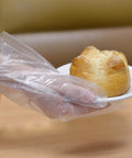 Clear Embossed Poly Gloves Large Ambidextrous For Food Handling With Textured Grip FDA Compliant Easy Donning