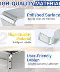 Rock Solid Steel Shelf Support Clips That Hold Up Like A Champ 16 Piece Set showcasing polished surface and high-quality material.