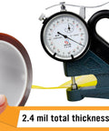 High Temp Heavy Duty Polyimide Film Tape 2 Inch By 36 Yard For 3D Printing Soldering And Electronics With 2.4 mil Thickness