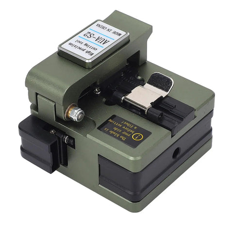Yechiry Fiber Hot Melt Cutting Machine Optical Fiber Cleaver Ftth Wire Cutter Tool with precision cutting edge for 0.25mm and 0.9mm cables.