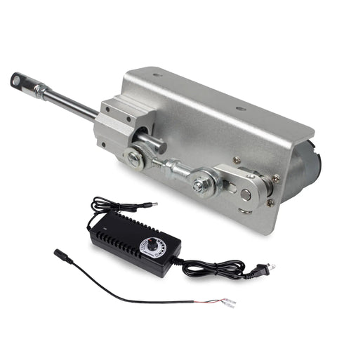 Front view of Mini Reciprocating Linear Actuator With 2cm To 4cm Stroke DC 24V 66 RPM Handy Adjustable Telescoping Rocker Arm Gear Motor