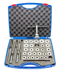 AZAXCQ Premium 20-42mm Car Valve Seat Reamer Set With Hard Alloy Diamond Grinding Wheels For Auto Repair Tool Kit And Home Mechanic DIY Fixing Jobs in blue case