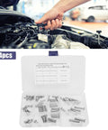 Stainless Steel Clevis Pin Kit With 12 Sizes Of T Shape Round Pins Flat Head Single Hole For Car Hinge Connection, 64 Pieces in case