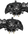Front Two Piece Steering Knuckles And Wheel Hub Bearing Assembly Replacement Kit For Toyota Corolla 2009-2018 And Matrix 2009-2014 Includes 2 Steering Knuckles And Wheel Hub Bearings Direct Fit