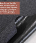 Oversized Garage Floor Mat For Under Your Car, 8.8 By 22 Feet, Grippy Non Slip Waterproof Oil Absorbent Parking Mat texture close-up