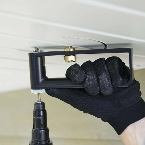 2 Inch To 12 Inch Sheet Metal Hole Cutter Accessory for 1/4 Inch or Larger Drills ideal for HVACR and Roofing Pros in use
