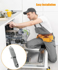 Technician installing Lower Wash Arm Replacement 5304517981 for Dishwashers Fits FGID2468UD0A FGID2468UF2A FGID2468UF1A FGID2468UF0A