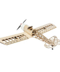 Spacewalker Balsa Wood RC Airplane Kit 63 Inch Wingspan Unassembled DIY Fixed Wing Plane side view showcasing frame structure