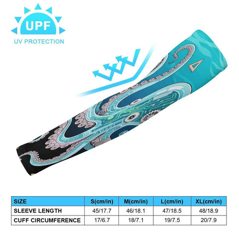 Mechanical Octopus Ice Silk Cooling Arm Sleeves For Men And Women Deliver That Chill Factor With Breathable Fabric And Snug Grip To Slash The Heat And Keep Your Arms Looking Clean Outdoors