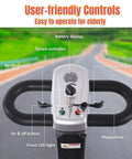 User-friendly controls of the Four Wheel Electric Mobility Scooter For Travel And Everyday Errands With 419 Pound Capacity Foldable Design