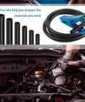 Six Piece Silicone Vacuum Hose Kit With 4.9 Ft Of Flexible Vacuum Lines And Tube Cutter, Size Range 1/8 In To 3/8 In in use