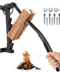 Wall Mount Firewood Splitter For Indoor And Outdoor Use, Easy Kindling Maker For Soft Wood with carbon steel build shown