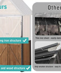 Comparison of sturdy outdoor storage shed with metal frame and adjustable shelves versus alternatives highlighting durability and material quality.