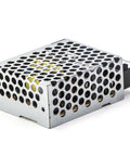 Built Tough 15 Watt AC DC Power Converter with metal housing, compact design for solid 5 Volt 3 Amp charge in LED lights.
