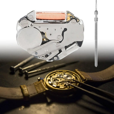 Dope Three Hand Quartz Watch Movement 2035 Replacement for Stable Precise Timekeeping close-up with tools