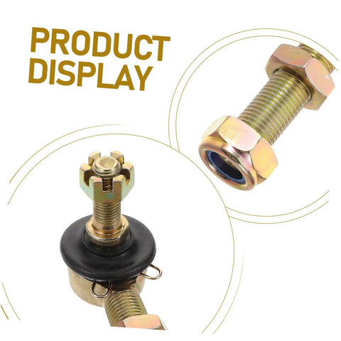 Beefed Up Off Road Ball Joint Kit For ATVs With Adjustable Suspension And Tapered Tie Rods For Go Karts And Dune Buggies Display