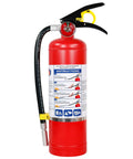 5 Lb ABC Dry Chemical Fire Extinguisher With Quick Release Handle Rated 2A 10B C, featuring detailed usage instructions.