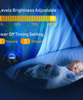 Star Projector For Bedroom With Remote, Aurora Northern Lights Show, Bluetooth Speaker, White Noise And Timer illuminating crib
