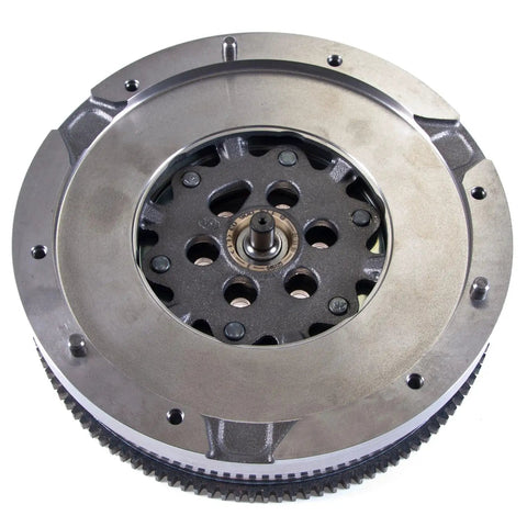 Top Shelf Performance Double Mass Flywheel Replacement For 2009 To 2012 BMW 135i 335i 535i X Drive Z4 close-up view showing metal construction.