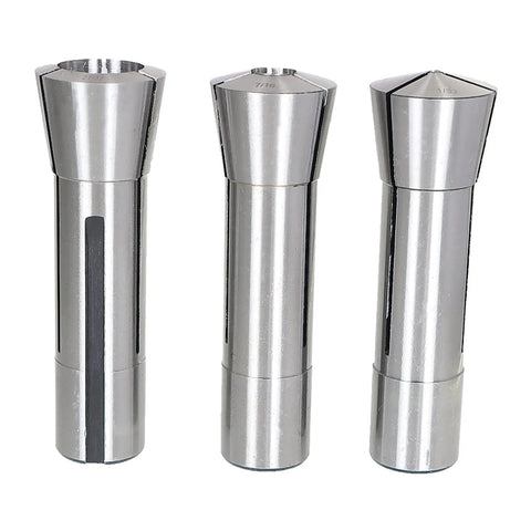 Steel Collet Set for Milling Machines R8 to 1 Inch, 29 Piece Kit with Laser Etched Sizes, fits most mills
