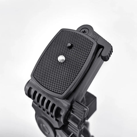 Non Slip Camera Quick Release Plate 43mm For Tripods And Cameras No Hassle Quick Attach Secure Mount With Stable No Slip Grip Lightweight Plastic Construction, textured surface