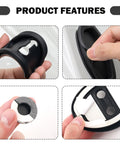 8 Piece Car Door Strike Protector Kit With Silicone Door Latch Cover And Full Adhesive Backing demonstration