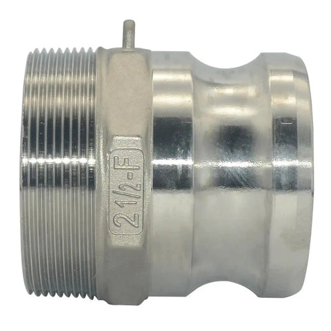 304 Stainless Steel Camlock Fittings Set 1/2 In To 4 In Male And Female Barb Quick Disconnect Adapters For Hose, Pump, And Valve Built Tough Heavy Duty Industrial Grade. 2 1/2 in adapter