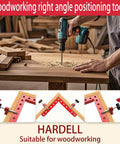 Four Pack 90 Degree Corner Clamps For Woodworking, 5.5 By 5.5 Inch Right Angle Positioning Squares in use with woodworking drill