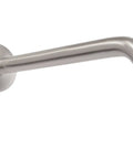 12 Inch L Shaped Shower Arm Extension For Rainfall And Adjustable Showerheads Brushed Nickel Finish Easy Install Extends Reach From Wall
