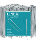 6 Inch Landscape Staples 50 Pack Galvanized Garden Stakes for Lawn Sod Weed Barrier Fabric Soaker Hose and Outdoor Decor