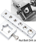 Must Have Nut Bolt Drill Jig Set For Precise Locking Wire Cross Drilling With Thread Sizes M12 M10 M8 M6, metal guide tool