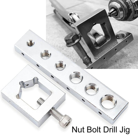 Must Have Nut Bolt Drill Jig Set For Precise Locking Wire Cross Drilling With Thread Sizes M12 M10 M8 M6, metal guide tool