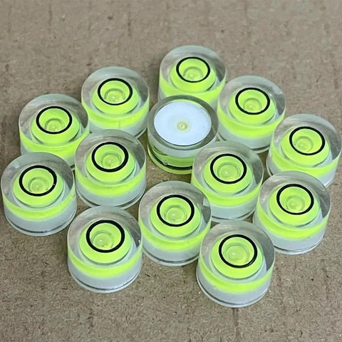 Job Site Ready 10 Pack Mini Circular Bubble Levels For Straight Line Alignment And Quick Layouts Compact Round Bullseye Spirit Gauge Delivers Knockout Precision For Weekend DIY And Pro Trades