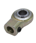 Clutch rod end bearing for Ford, zinc-plated steel with inner bore, side view