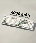 True Flex Full Size Custom Mechanical Keyboard With Hot Swappable Gateron Browns Qmk Via Firmware Bluetooth And 2.4Ghz Wireless Typing Rig RGB Backlit with 4000 mAh battery.