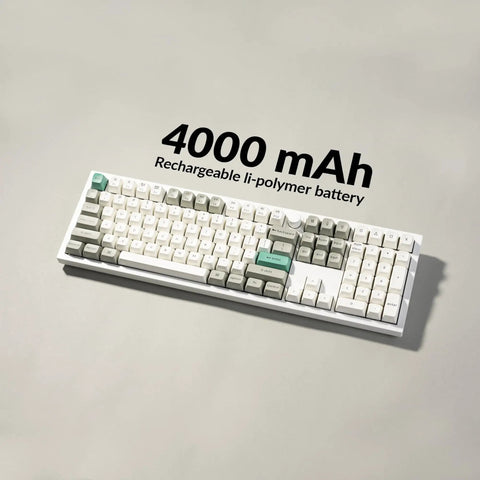 True Flex Full Size Custom Mechanical Keyboard With Hot Swappable Gateron Browns Qmk Via Firmware Bluetooth And 2.4Ghz Wireless Typing Rig RGB Backlit with 4000 mAh battery.