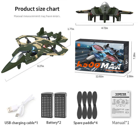 RC Plane For Beginners And Kids With Altitude Hold Gyro Stabilization 3D Stunt Flips fighter jet style with accessories