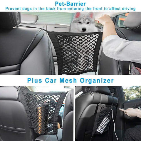 Waterproof Backseat Dog Car Seat Cover Nonslip Protector For Cars Trucks SUVs Beige With Free Dog Barrier And Mesh Organizer Universal Fit