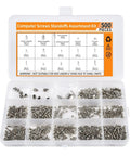 Heavy Duty M.2 SSD Screw Kit Offering Smooth Setup Featuring Rock Solid Standoffs For Asus Gigabyte MSI Asrock Motherboards including assorted screws.