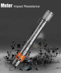 Rechargeable Pen Light With 300 Lumens Zoomable LED Pocket Flashlight UV Light Option Clip Memory Mode USB C Cable Included
