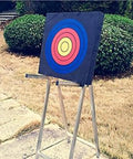 Backyard Archery Target For Youth, Kid Friendly EVA Foam on stand outdoors, lightweight and waterproof for indoor or outdoor use.