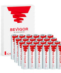 Heavy Duty 1.5V Lithium AA Batteries 24 Pack with red design for long lasting power and use in devices.